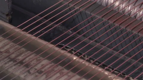 Production of wire by drawing technology. Video stock 118043570