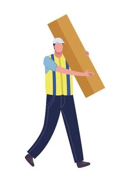 Production worker lifting box イラスト素材