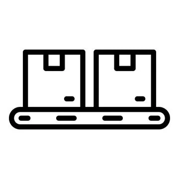 Production workflow icon outline vector. Factory process Ilustración de archivo