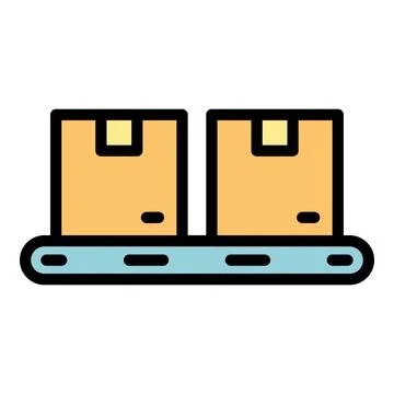 Production workflow icon vector flat Ilustración de archivo