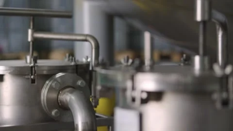 Production. Working attachments made of pressurized pipes. Stock Footage 325610265