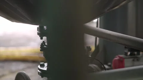 Production. Working attachments made of pressurized pipes. Stock Footage 325610330