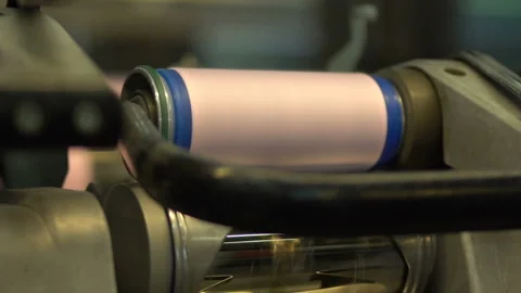Production of yarn. Threads, coloured 12 Stock Footage 98948544