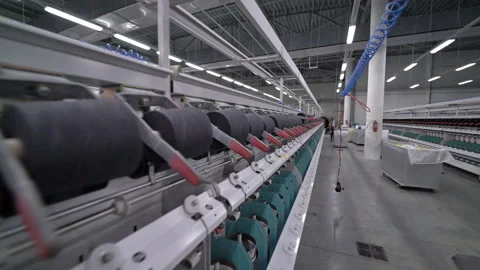Production of yarn. Threads, coloured 31 Stock Footage 98990767