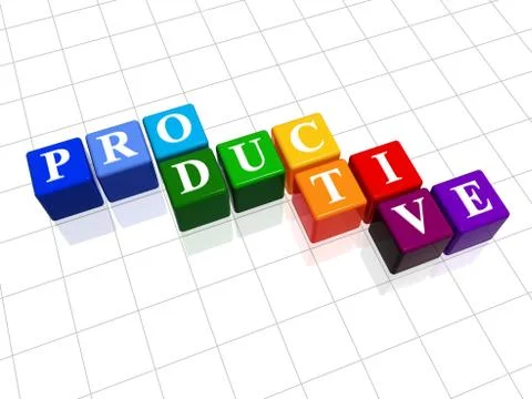 Productive in colour Stock Illustration