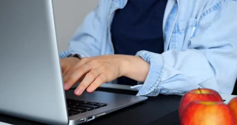 Productive office worker typing on laptop, gesturing while working, then closing Stock Footage 316757352