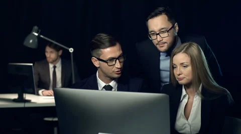 Productive Team Stock Footage 46735165