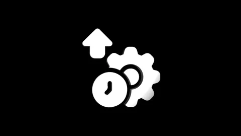 Productivity 3D rendering rotating gear mechanism wheel for teamwork succes.. 스톡 동영상 313463654