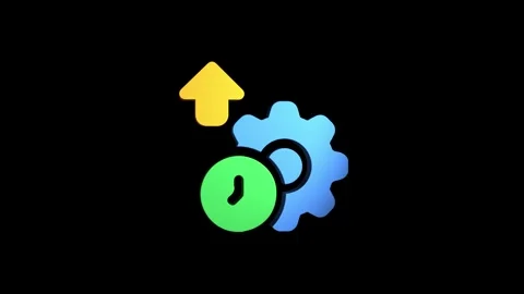 Productivity 3D rendering rotating gear mechanism wheel for teamwork succes.. Stock Footage 313463656
