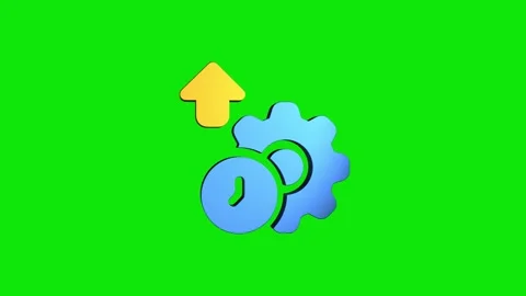 Productivity 3D rendering rotating gear mechanism wheel for teamwork succes.. 動画素材 313463659