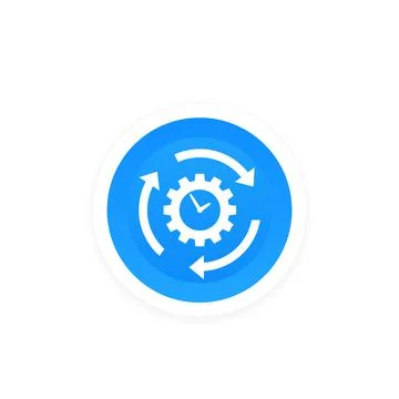 Productivity and efficiency concept, vector icon 스톡 일러스트