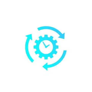 Productivity and efficiency icon 스톡 일러스트
