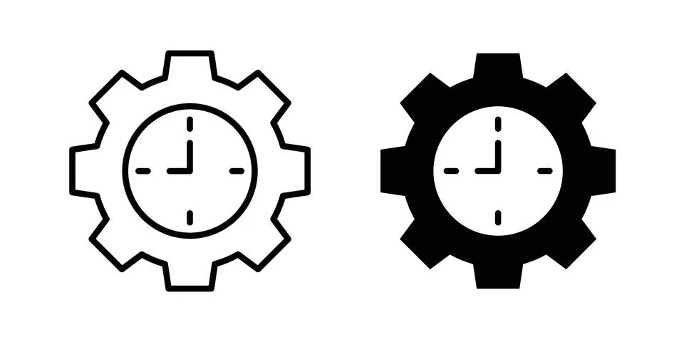Productivity and efficiency icon for web projects Stock Illustration