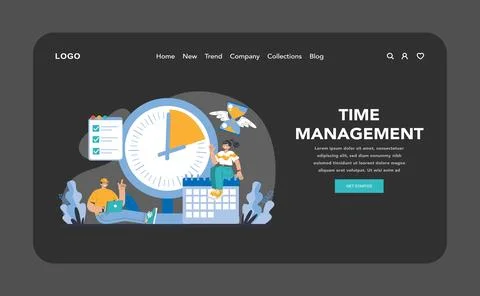 Productivity boosting concept. Flat vector illustration Illustrazione stock