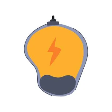 Productivity charging mouse pad wireless cartoon vector illustration Stock Illustration