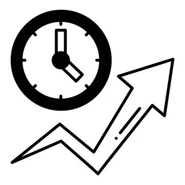 Productivity Chart Dualtone Icon Stock Illustration