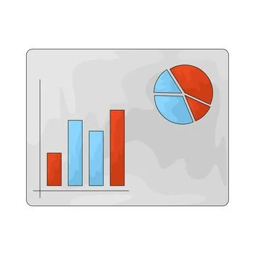 Productivity chart illustration Stock Illustration