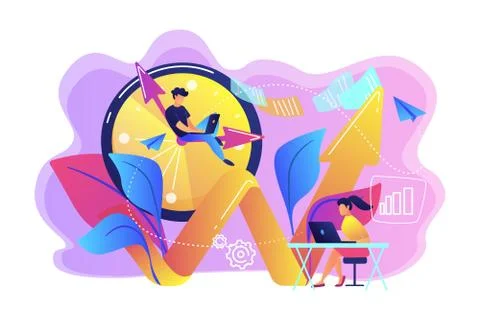 Productivity concept vector illustration. Stock Illustration