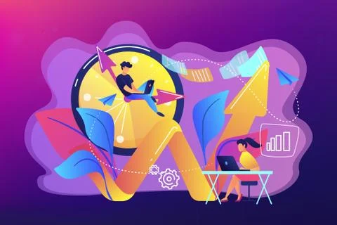 Productivity concept vector illustration. イラスト素材