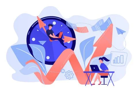 Productivity concept vector illustration. Stock Illustration
