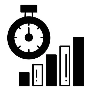 Productivity Graph Dualtone Icon Ilustración de archivo