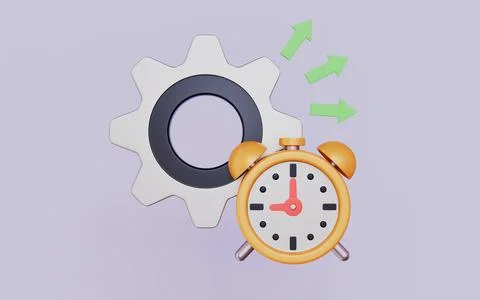 Productivity growth through effective time and performance management Stock Illustration