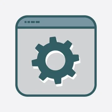 Productivity Icon in File Frame Stock Illustration