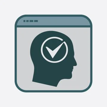 Productivity Icon in File Frame Stock Illustration