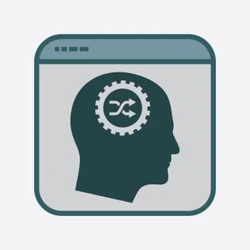 Productivity Icon in File Frame Stock Illustration