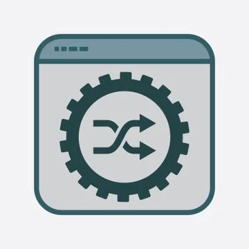 Productivity Icon in File Frame Stock Illustration