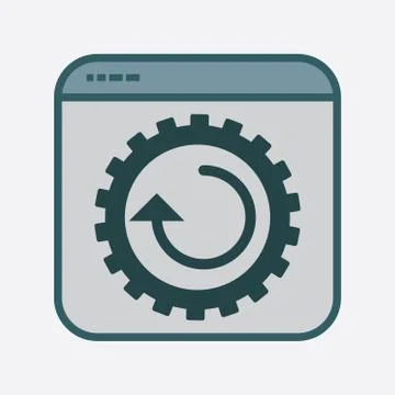 Productivity Icon in File Frame Stock Illustration