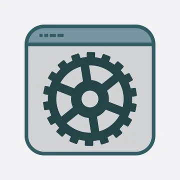 Productivity Icon in File Frame Stockillustratie