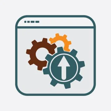 Productivity Icon in File Frame Stock Illustration