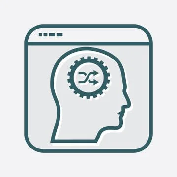 Productivity Icon in File Frame Stock Illustration