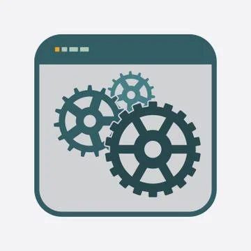 Productivity Icon in File Frame Stock Illustration