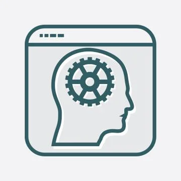Productivity Icon in File Frame Stock Illustration