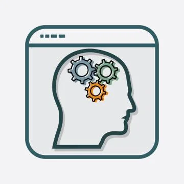 Productivity Icon in File Frame Stock Illustration