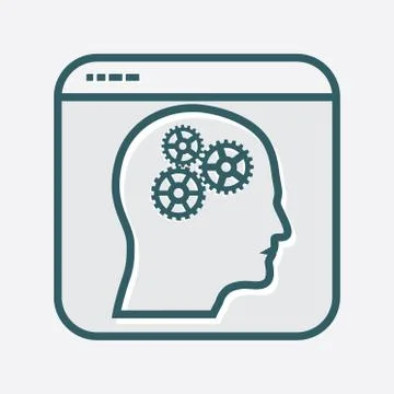 Productivity Icon in File Frame Stock Illustration
