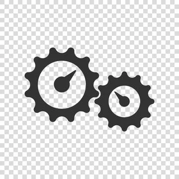 Productivity icon in flat style. Process strategy vector illustration on isol 스톡 일러스트