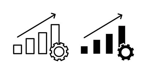 Productivity icon vector art Illustrations イラスト素材