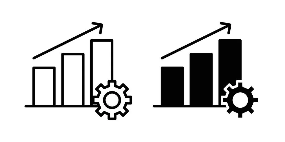 Productivity icon vector design illustrations Stock Illustration