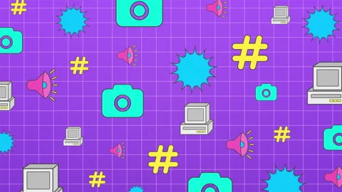 Productivity Icons Background 3 Stock Footage 237037290