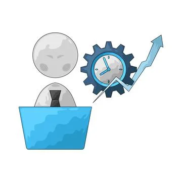 Productivity illustration Stock Illustration