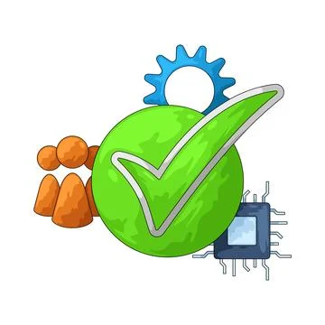 Productivity illustration Stock Illustration