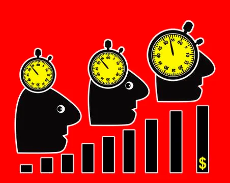 Productivity Increase Illustrazione stock