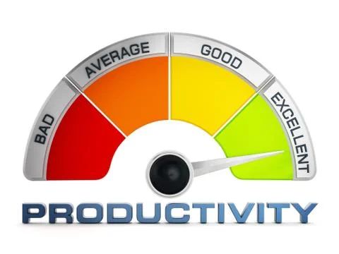 Productivity levels Stock Illustration