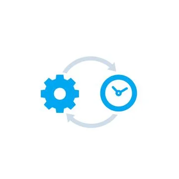 Productivity, production efficiency vector icon 스톡 일러스트