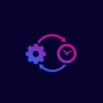Productivity, production efficiency, vector Stock Illustration