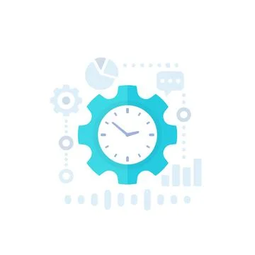 Productivity, productive capacity and performance analytics vector icon Stockillustratie