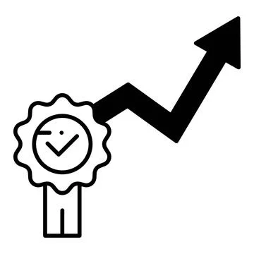 Productivity Result Dualtone Icon Stock Illustration